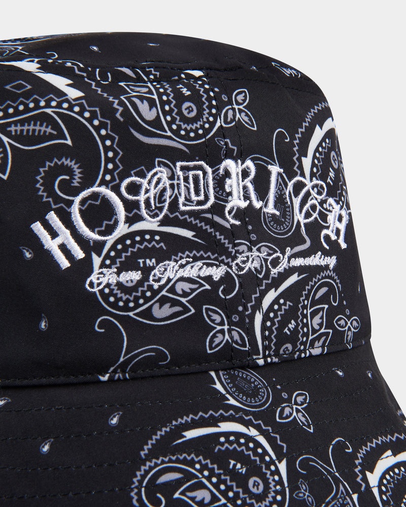 Black / White Men's Hoodrich OG Motif Bucket Hat | USA FDUHAV238