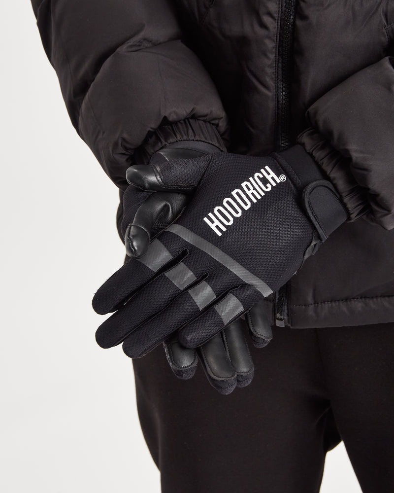 Black / White Men's Hoodrich OG Rise Gloves | USA DKXZEC537