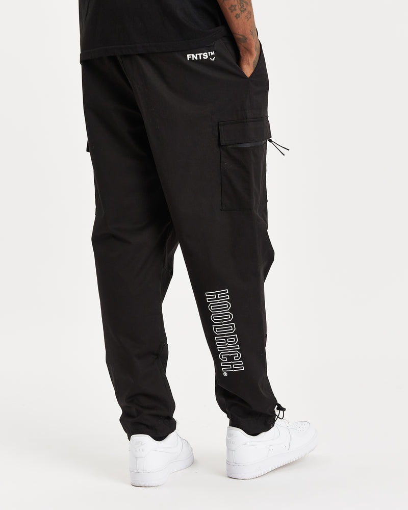 Black / White Men's Hoodrich OG Trek Cargo Pants | USA CJLMQH468