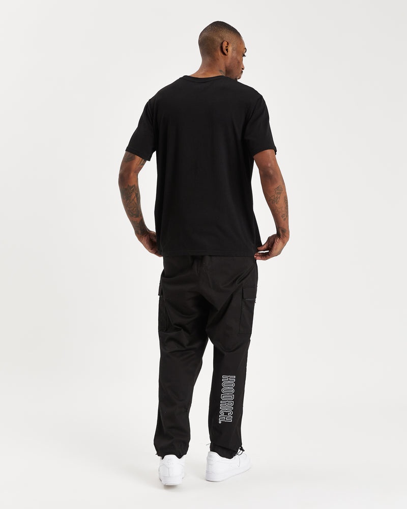 Black / White Men's Hoodrich OG Trek Cargo Pants | USA CJLMQH468