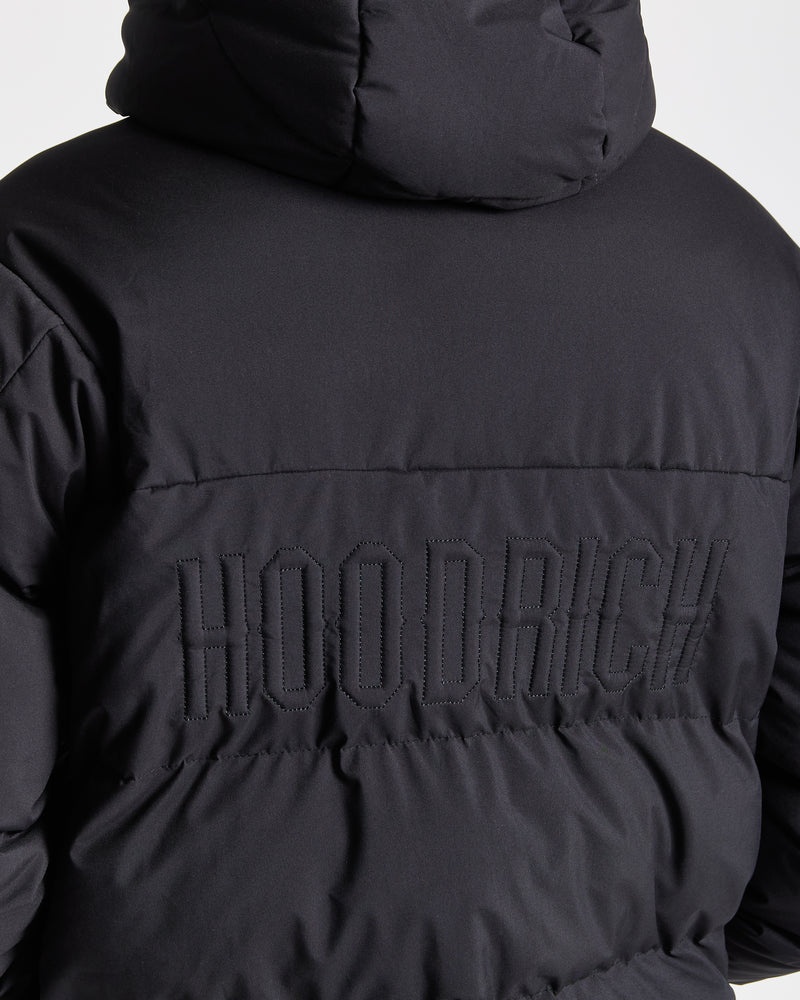 Black / White Men's Hoodrich Phenom Puffer Jacket | USA MGRQFS930