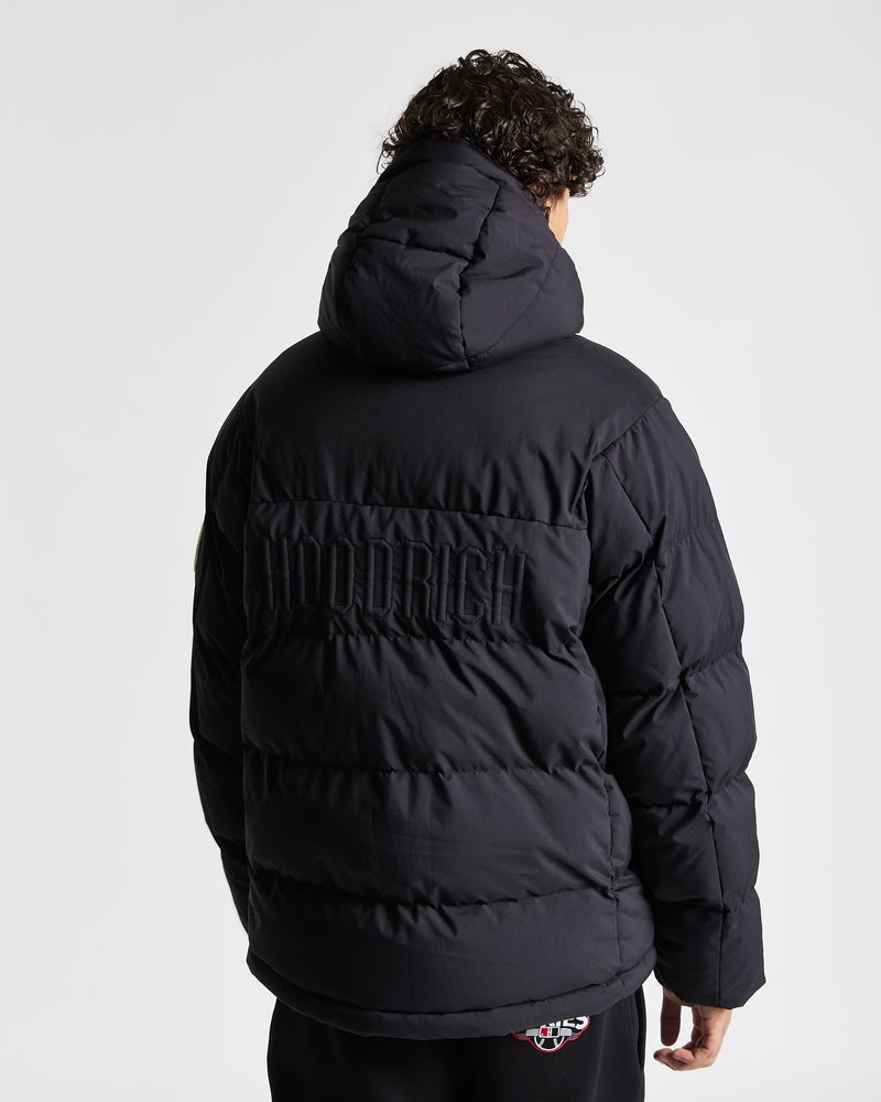 Black / White Men's Hoodrich Phenom Puffer Jacket | USA MGRQFS930