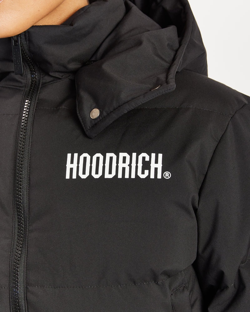 Black / White Women's Hoodrich Ari Puffer Jacket | USA WISKQB287