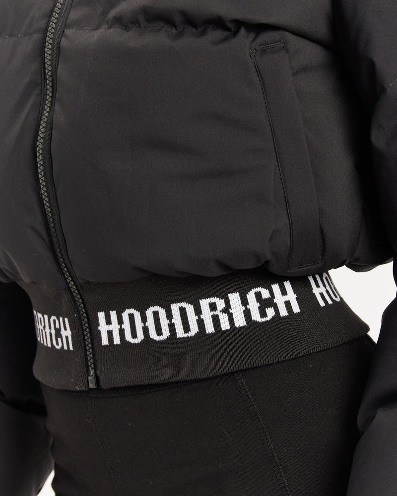 Black / White Women's Hoodrich Ari Puffer Jacket | USA WISKQB287