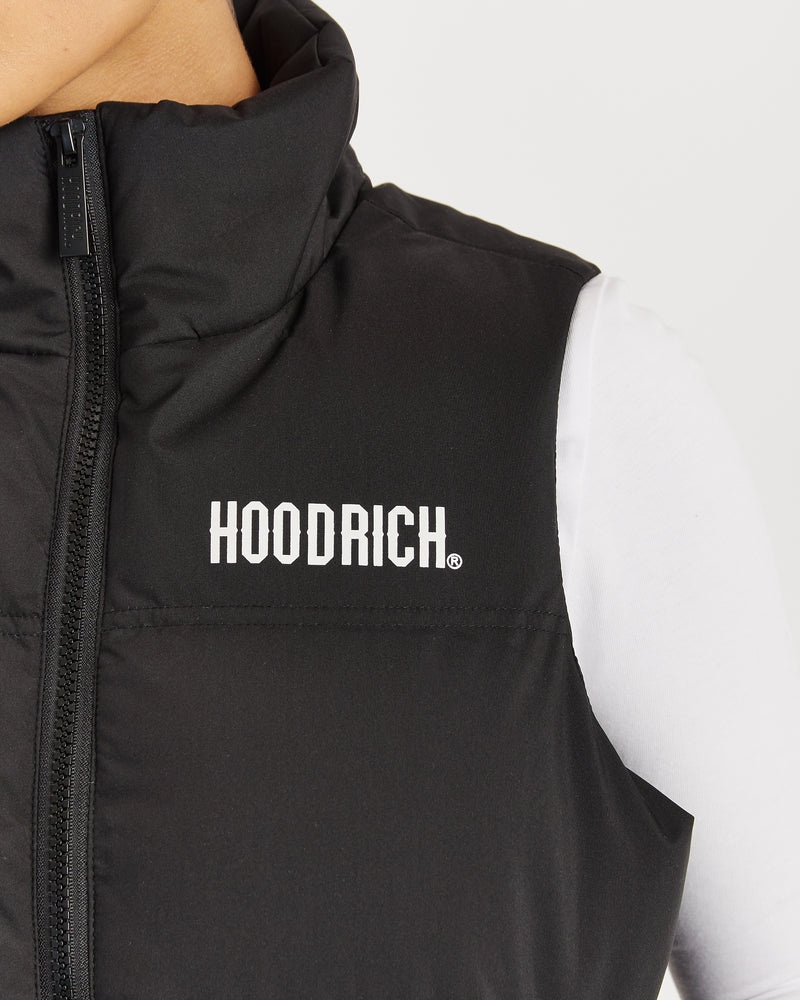 Black / White Women's Hoodrich Cara Gilet | USA RTQDIN925