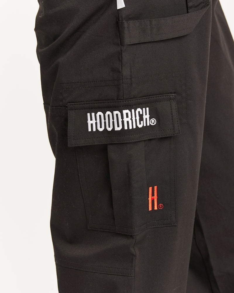 Black / White Women's Hoodrich OG Combat Cargo Pants | USA QOAXMJ407