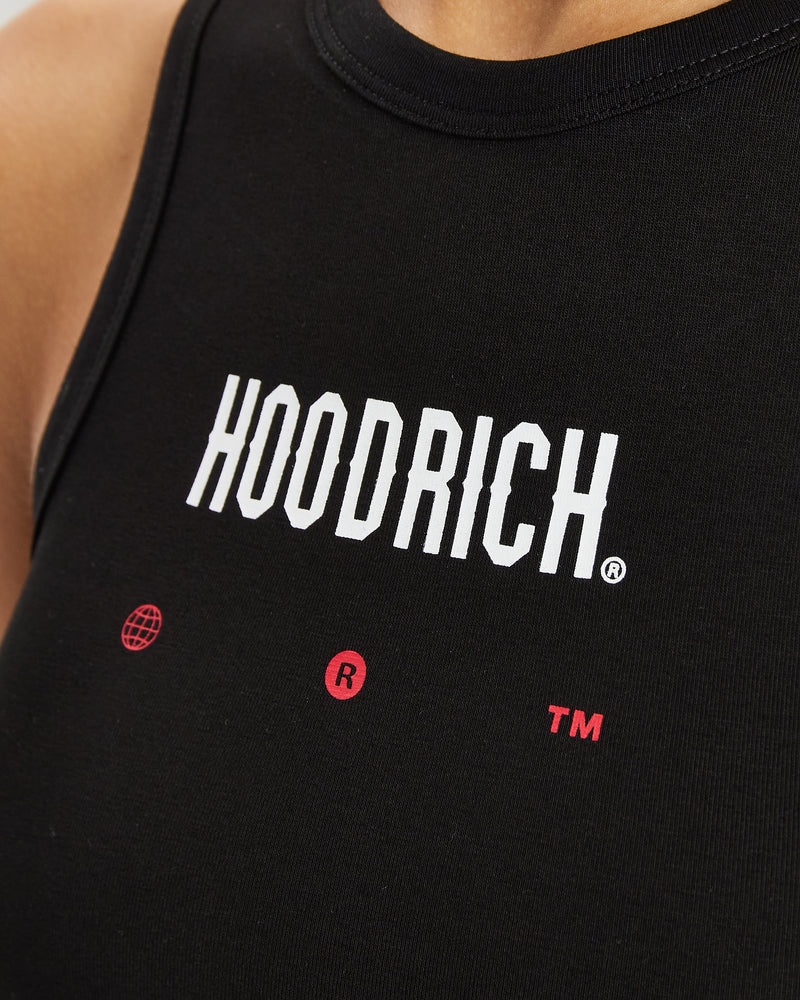 Black / White Women's Hoodrich OG Combat Tank Tops | USA YBQMWO845