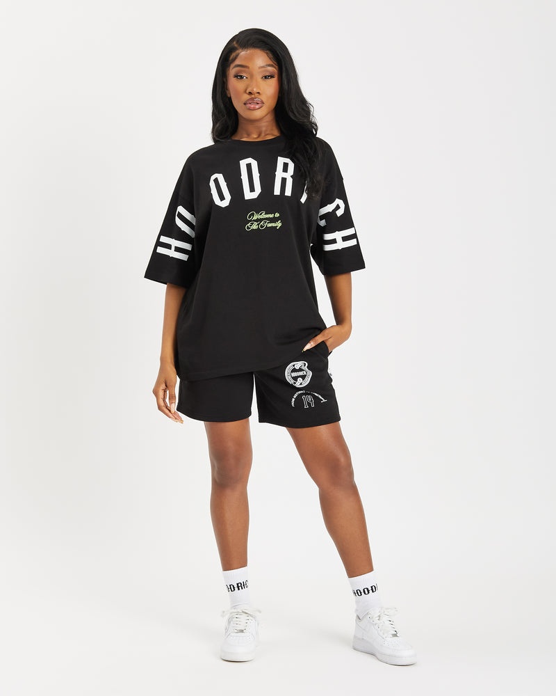 Black / White Women's Hoodrich OG Match Shorts | USA OPJLHS076