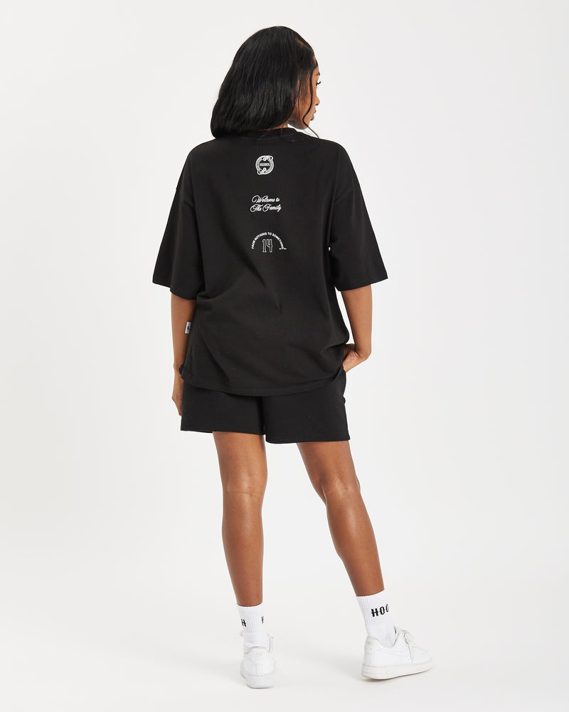 Black / White Women's Hoodrich OG Match Shorts | USA OPJLHS076