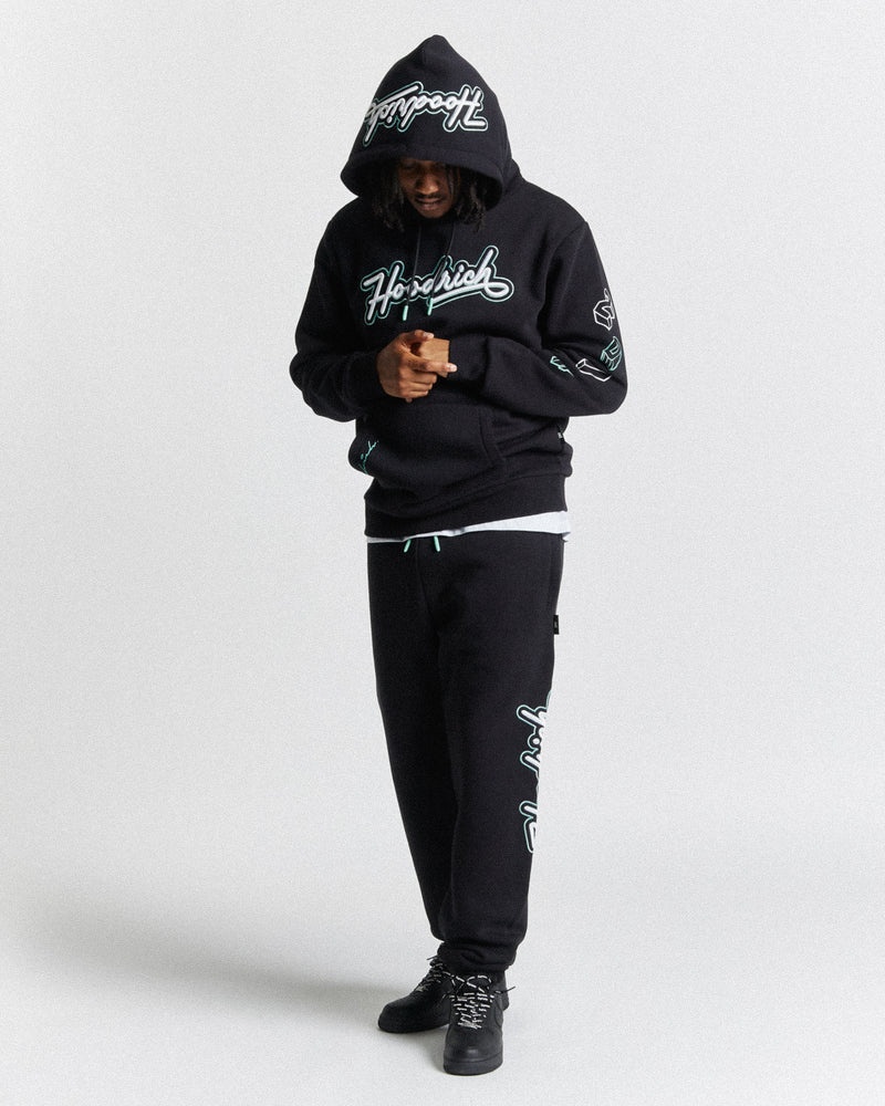 Black / White / Blue Men's Hoodrich Arena Hoodie | USA TIUZMO813