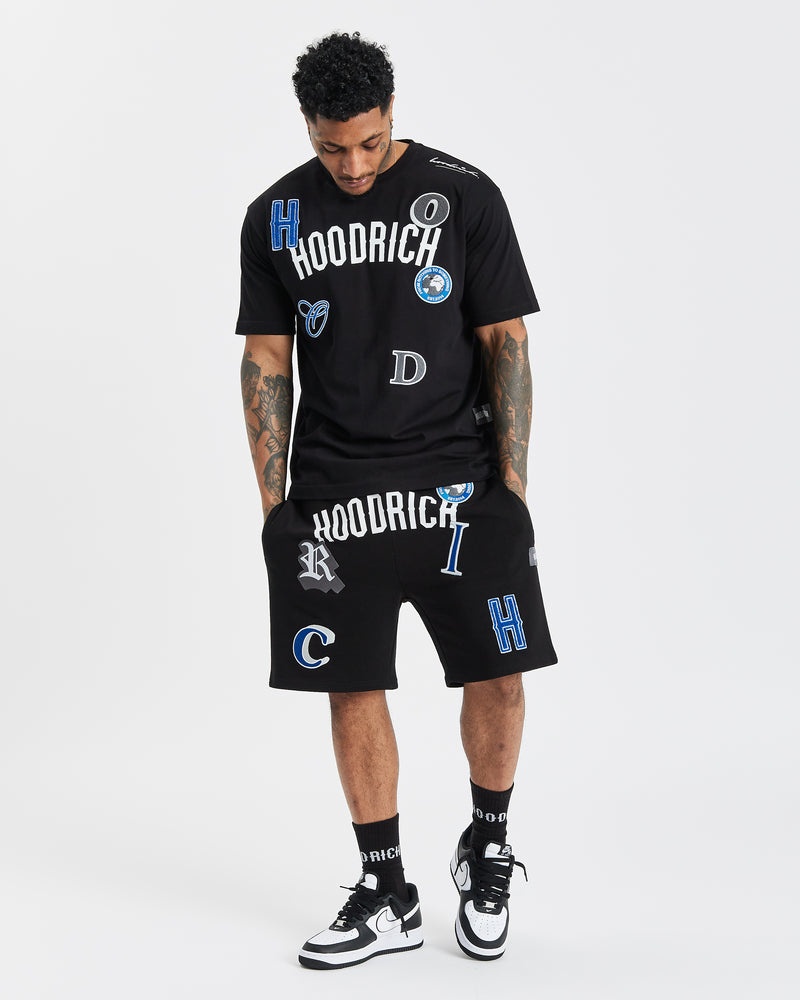 Black / White / Blue Men's Hoodrich OG Pacific V2 Shorts | USA BPENRV273