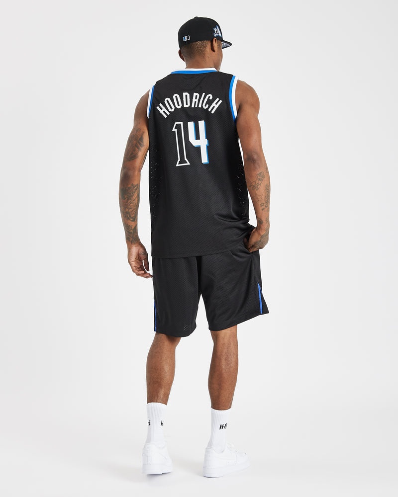 Black / White / Blue Men's Hoodrich Stadium Basketball Vest | USA BDOWSL579