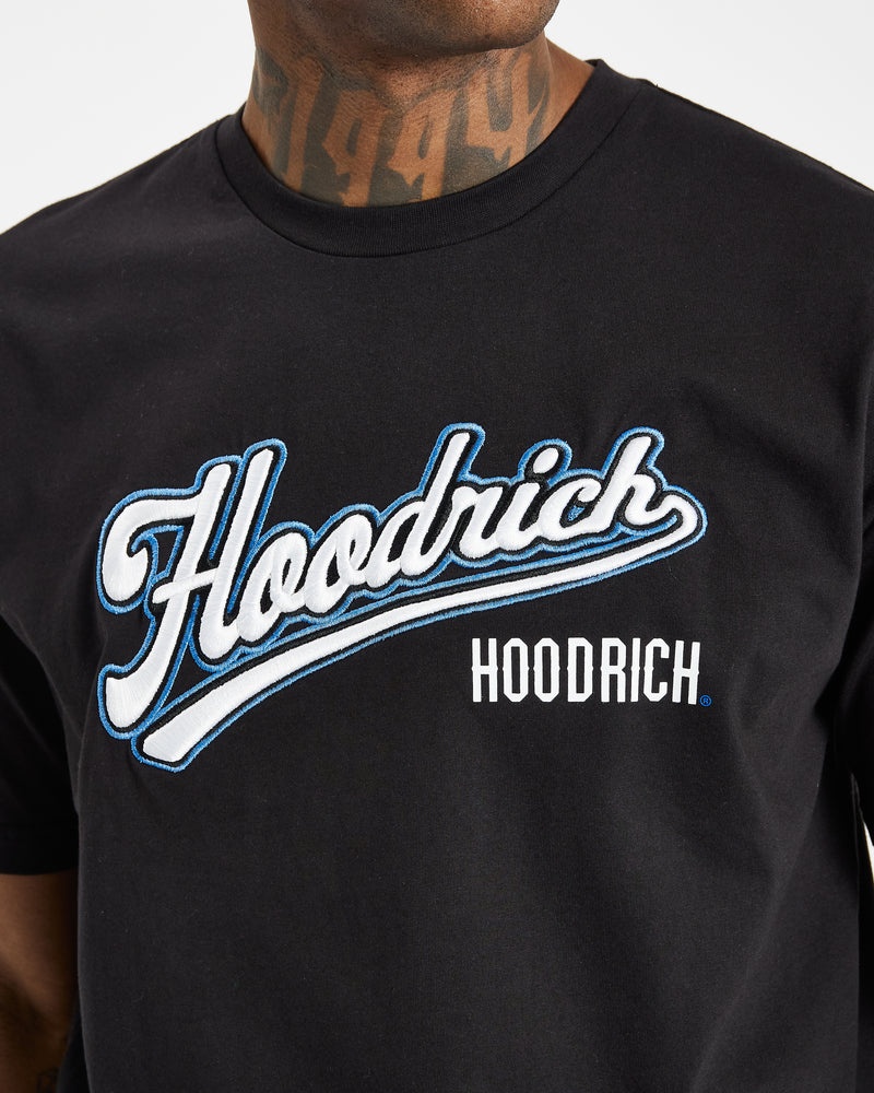 Black / White / Blue Men's Hoodrich Stadium T-Shirt | USA ROGMHE378