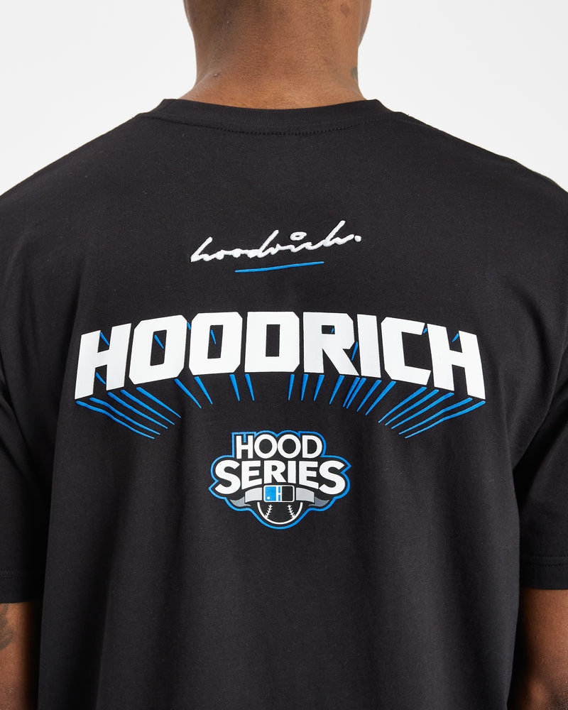 Black / White / Blue Men's Hoodrich Stadium T-Shirt | USA ROGMHE378