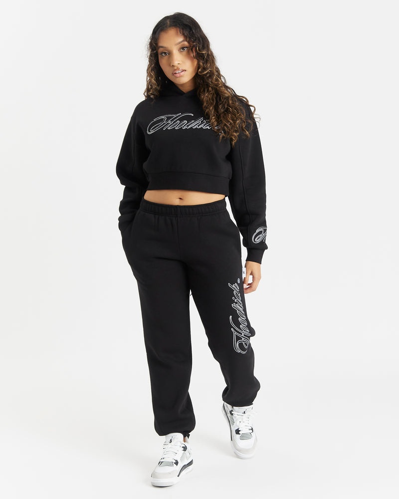 Black / White / Blue Women's Hoodrich Fortify Joggers | USA SNMDBJ324