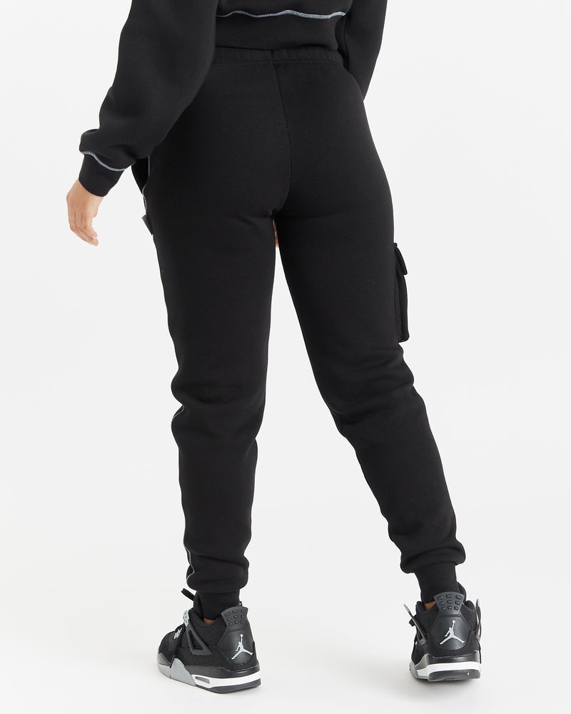 Black / White / Blue Women's Hoodrich OG Distinct Slim Fit Joggers | USA ASKFGZ645