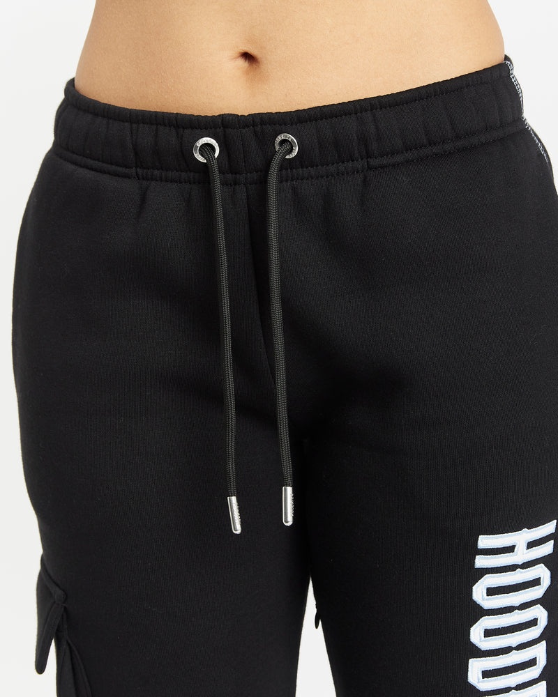 Black / White / Blue Women's Hoodrich OG Distinct Slim Fit Joggers | USA ASKFGZ645