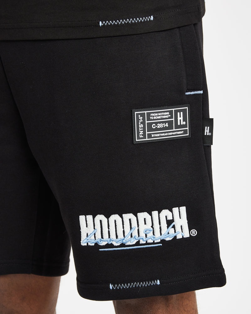 Black / White / Blue / Grey Men's Hoodrich OG Blend V2 Shorts | USA UWCYVZ012