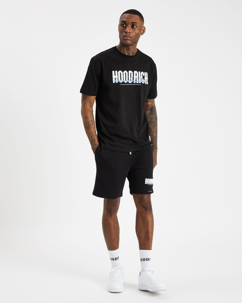 Black / White / Blue / Grey Men's Hoodrich OG Blend V2 Shorts | USA UWCYVZ012