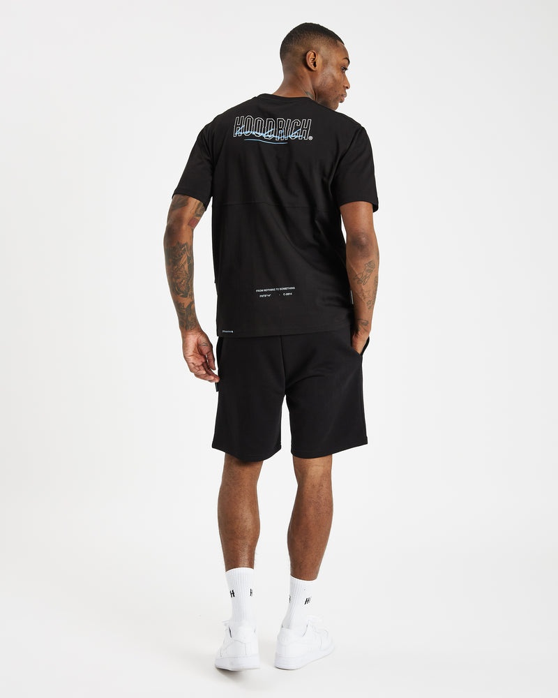 Black / White / Blue / Grey Men's Hoodrich OG Blend V2 Shorts | USA UWCYVZ012