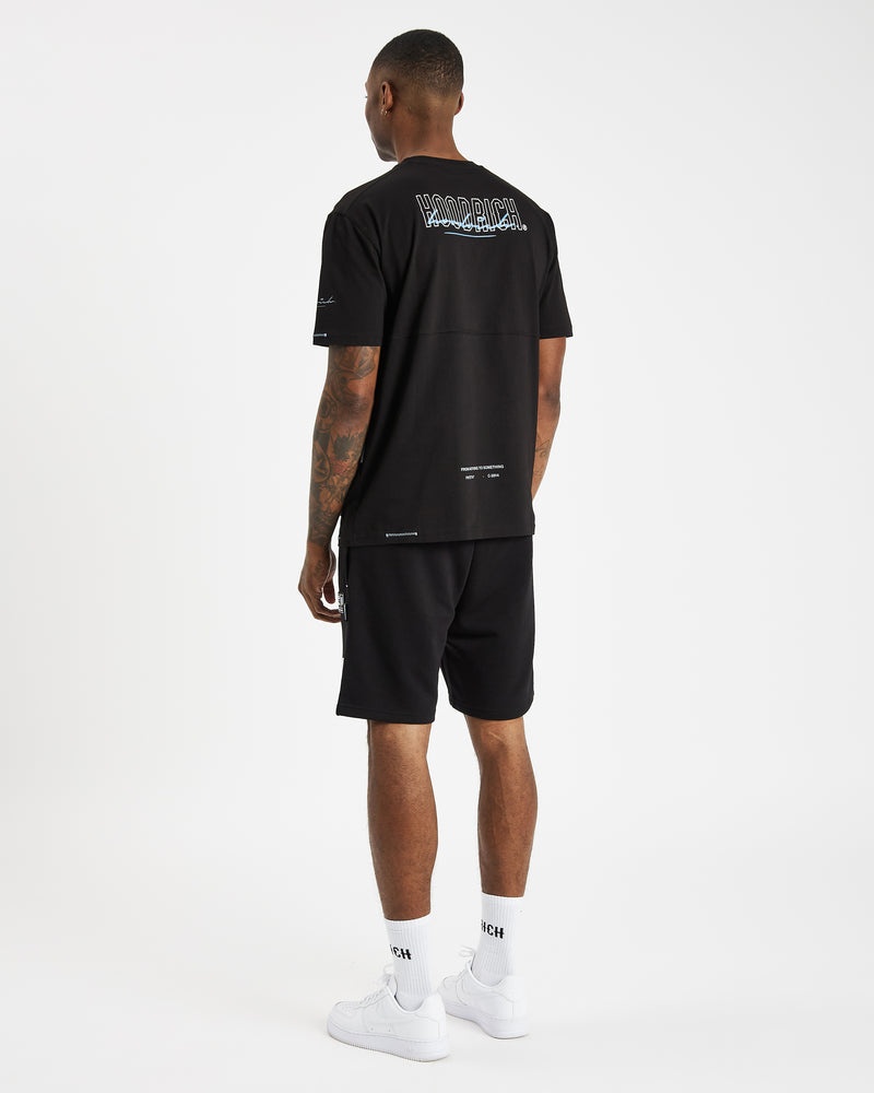 Black / White / Blue / Grey Men's Hoodrich OG Blend V2 Shorts | USA UWCYVZ012