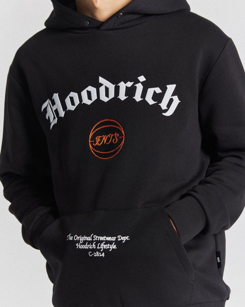 Black / White / Orange Men's Hoodrich Net Hoodie | USA FEZTRH429