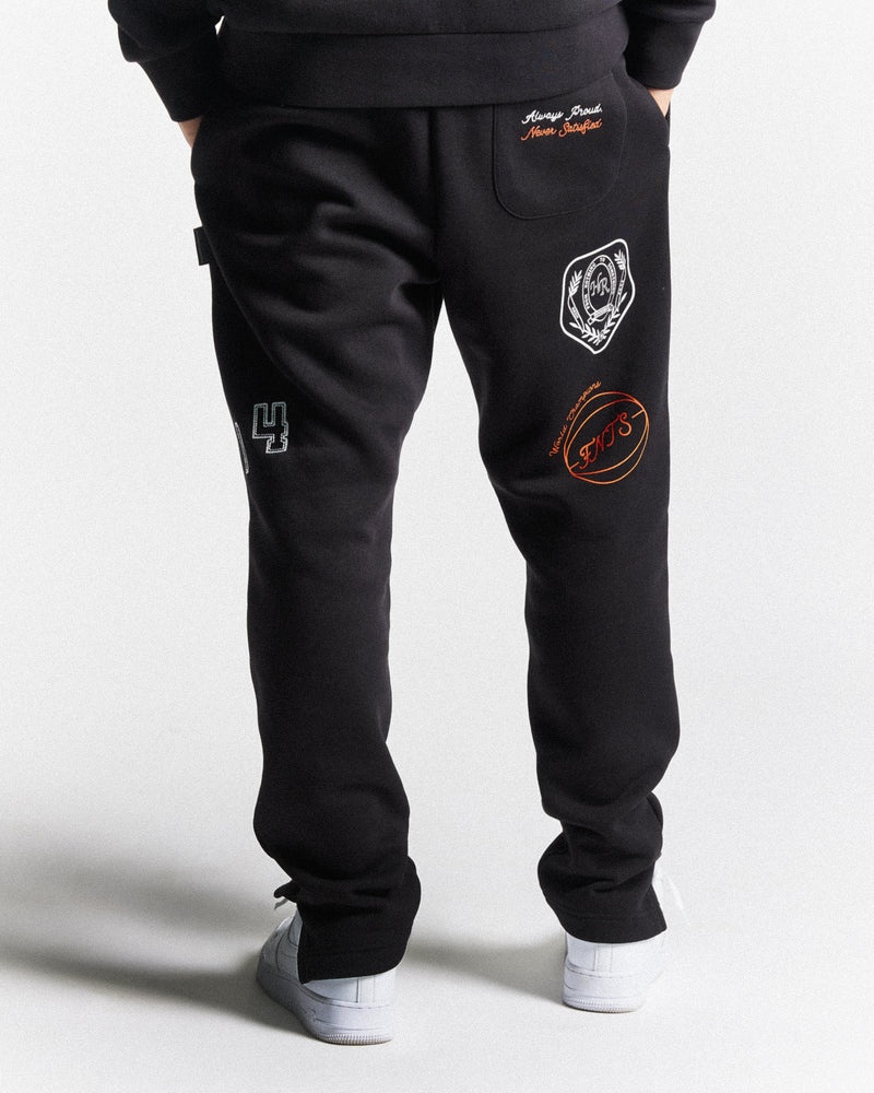 Black / White / Orange Men's Hoodrich Net Joggers | USA IHPTMC189