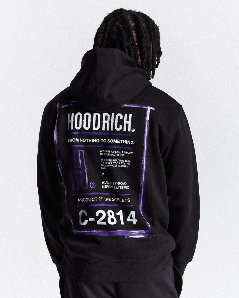 Black / White / Purple Men's Hoodrich Akira Set Tracksuit | USA HFMPXY843