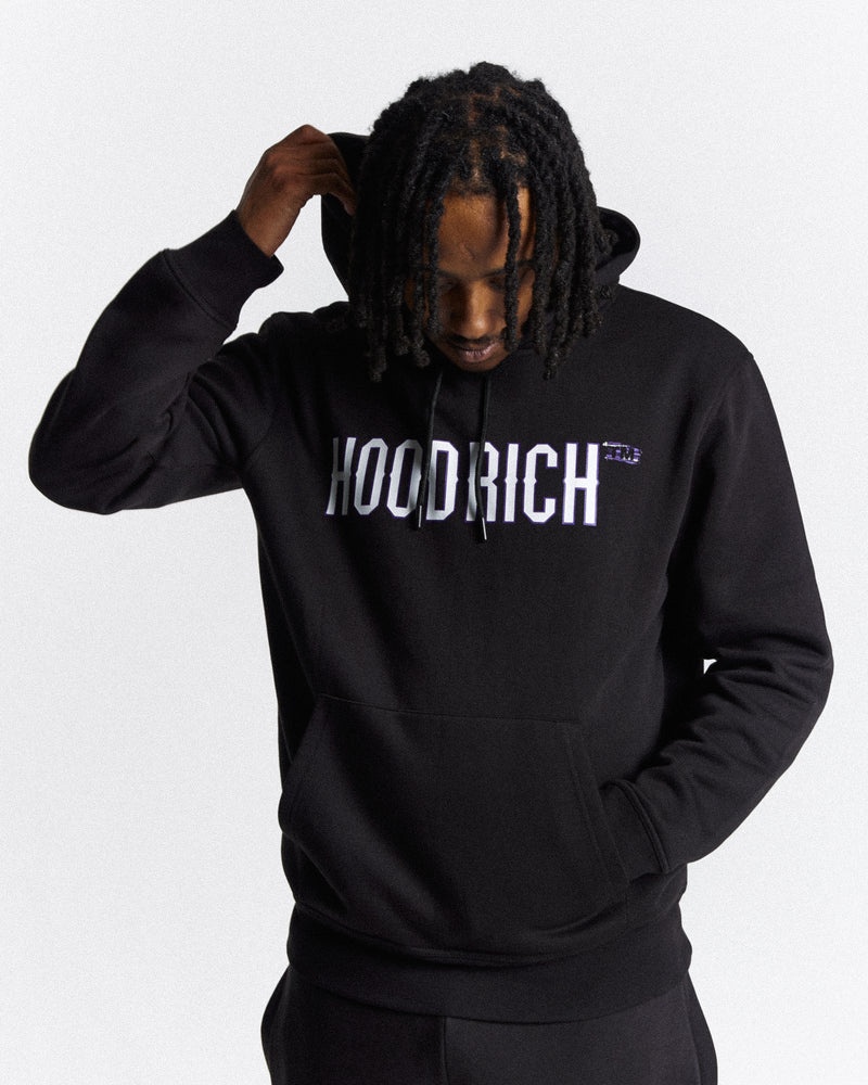 Black / White / Purple Men's Hoodrich Akira Set Tracksuit | USA HFMPXY843