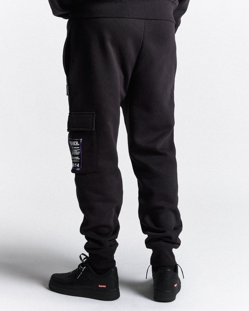 Black / White / Purple Men's Hoodrich Akira Set Tracksuit | USA HFMPXY843