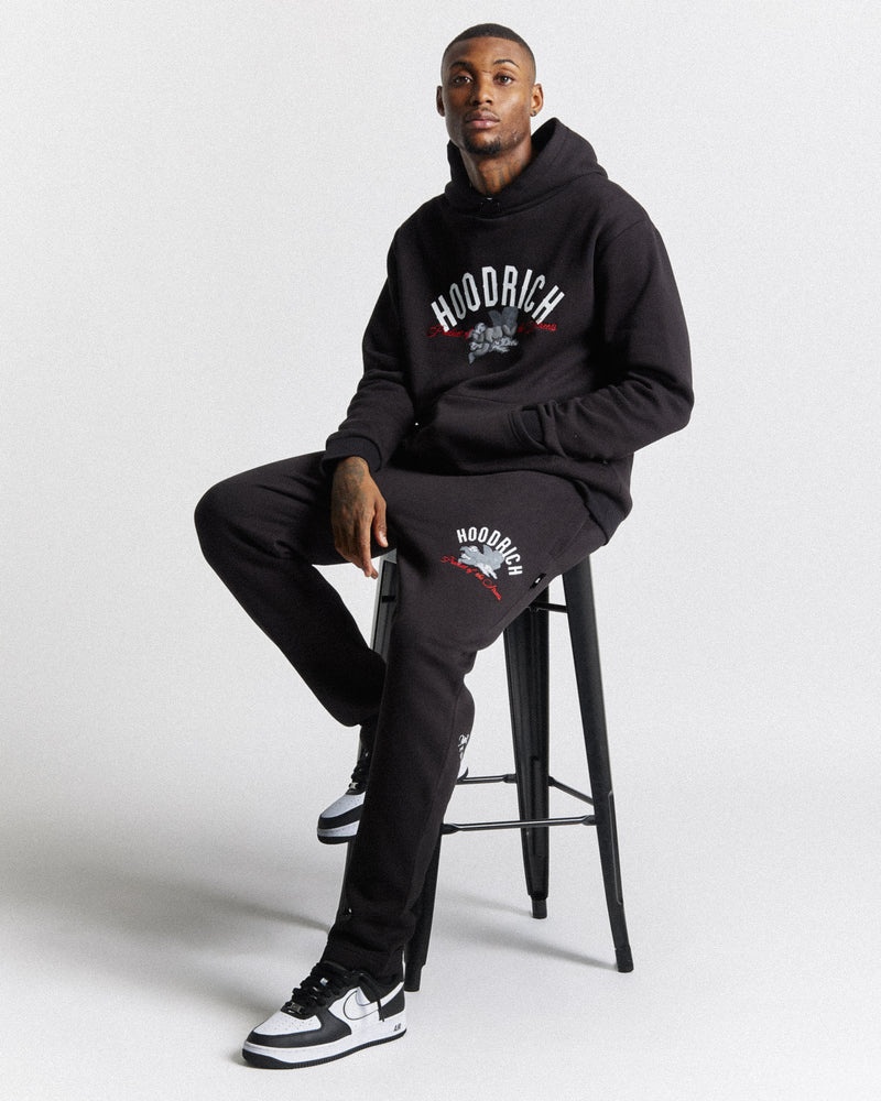 Black / White / Red Men's Hoodrich Empire Hoodie | USA FBJYXR309