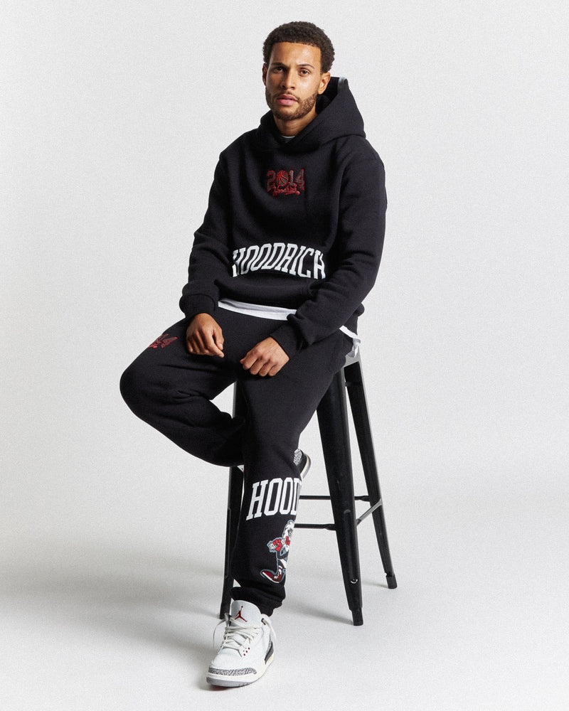 Black / White / Red Men's Hoodrich Menace Joggers | USA XHEUJT275