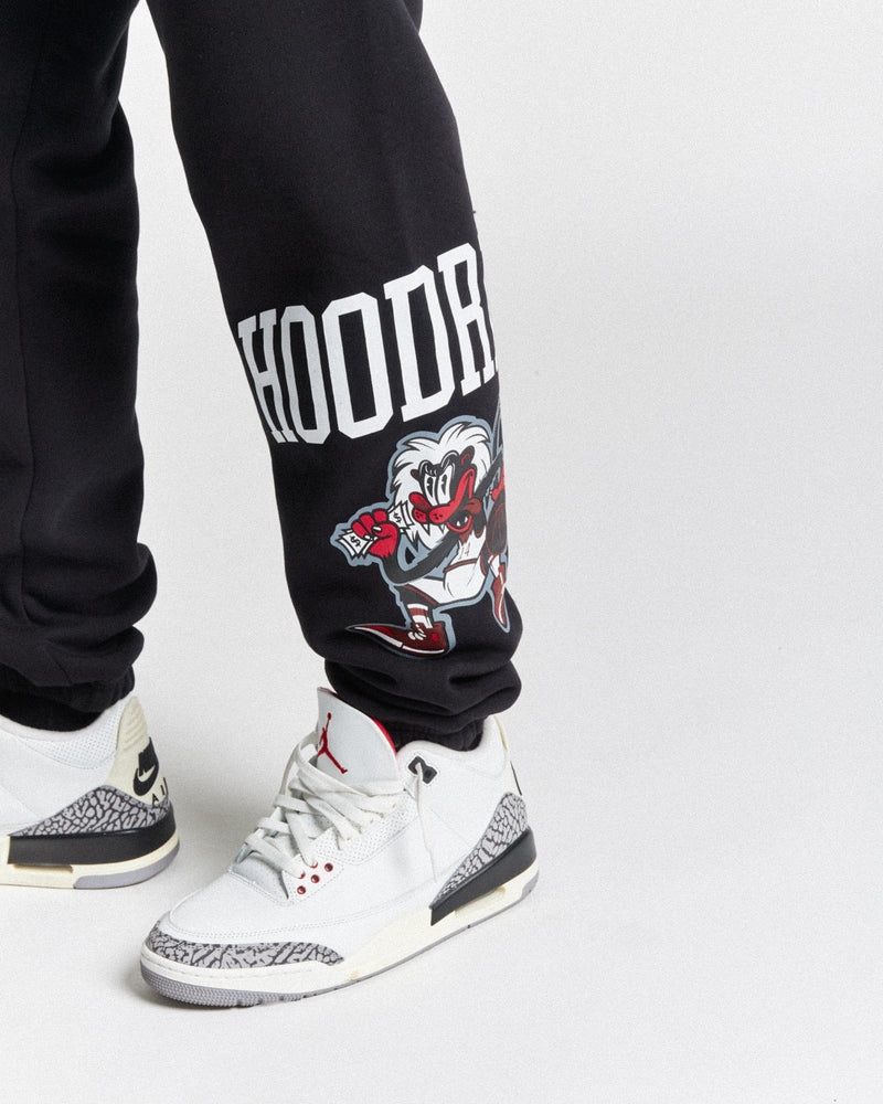 Black / White / Red Men's Hoodrich Menace Joggers | USA XHEUJT275