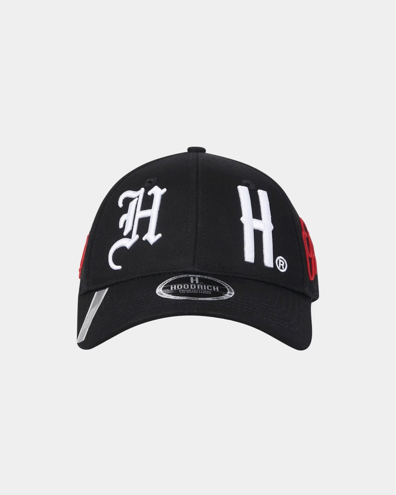 Black / White / Red Men\'s Hoodrich OG Akira Cap | USA ZLVNEJ541