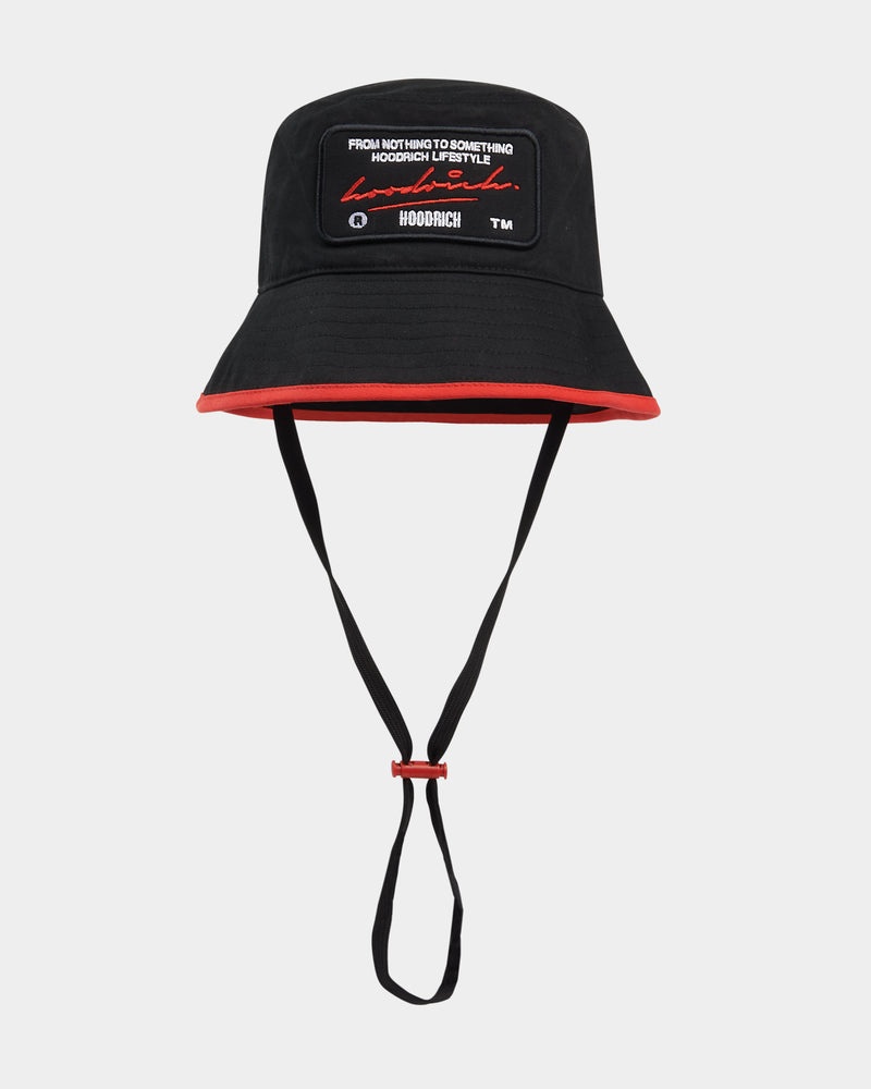 Black / White / Red Men's Hoodrich OG Cruzade Bucket Hat | USA EBCFQA231