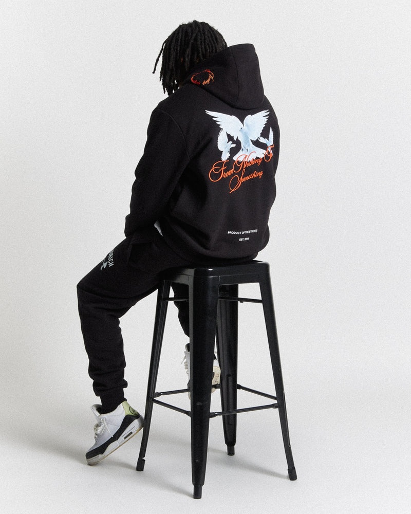 Black / White / Red Men's Hoodrich OG Take Flight V2 Hoodie | USA RULYCF473