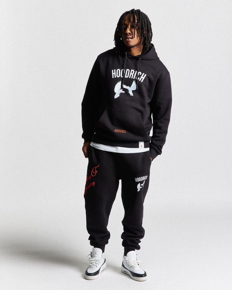 Black / White / Red Men's Hoodrich OG Take Flight V2 Hoodie | USA RULYCF473