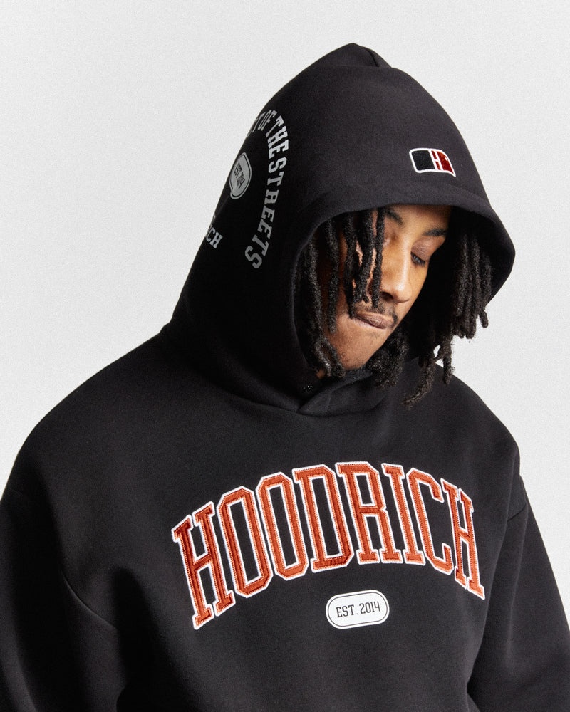 Black / White / Red Men's Hoodrich Phoenix Oversized Hoodie | USA SIRVPK805