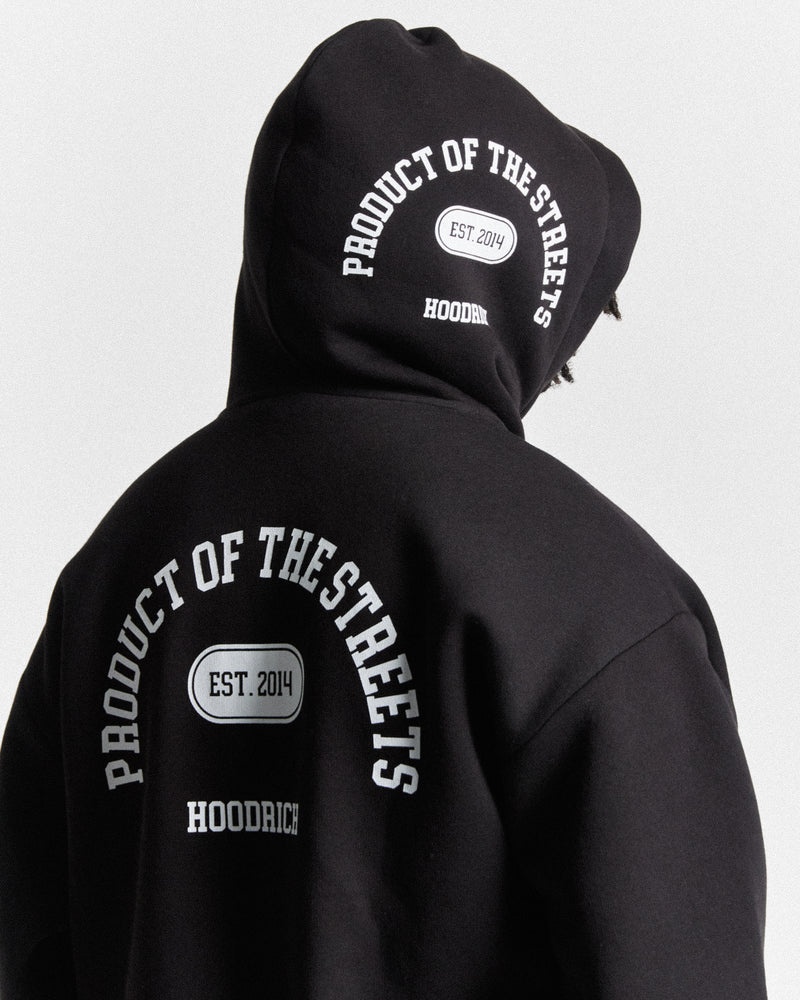 Black / White / Red Men's Hoodrich Phoenix Oversized Hoodie | USA SIRVPK805