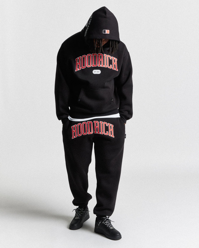 Black / White / Red Men's Hoodrich Phoenix Oversized Joggers | USA BJHXDG913