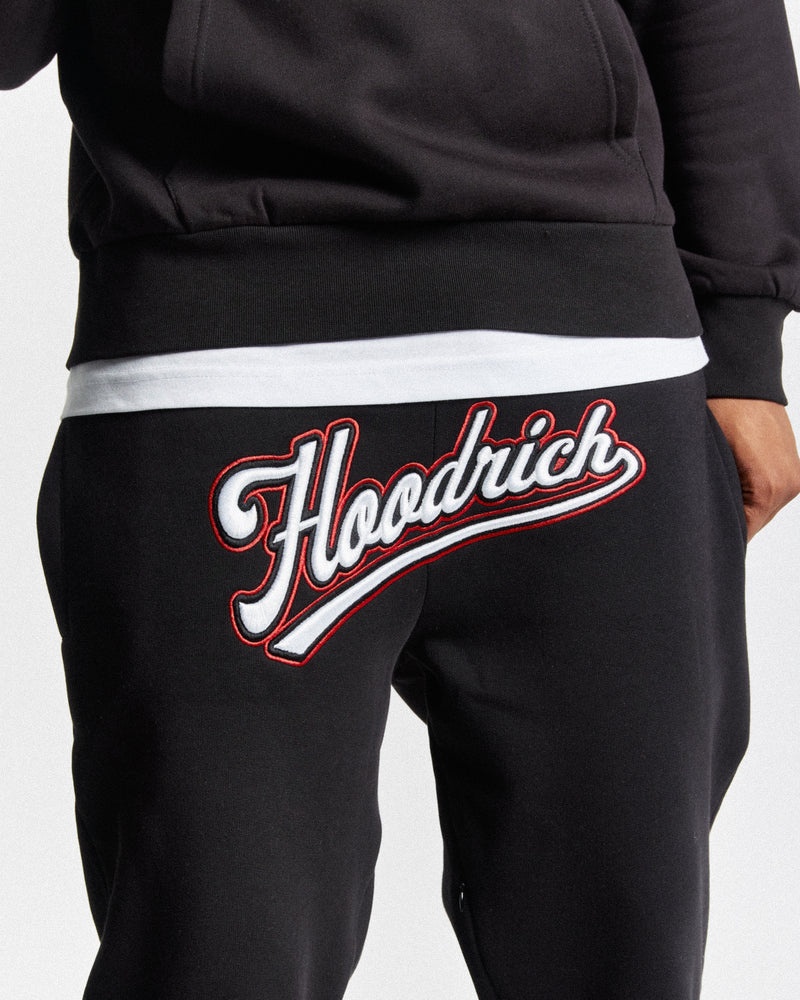 Black / White / Red Men's Hoodrich Stadium Joggers | USA BDHWEL253