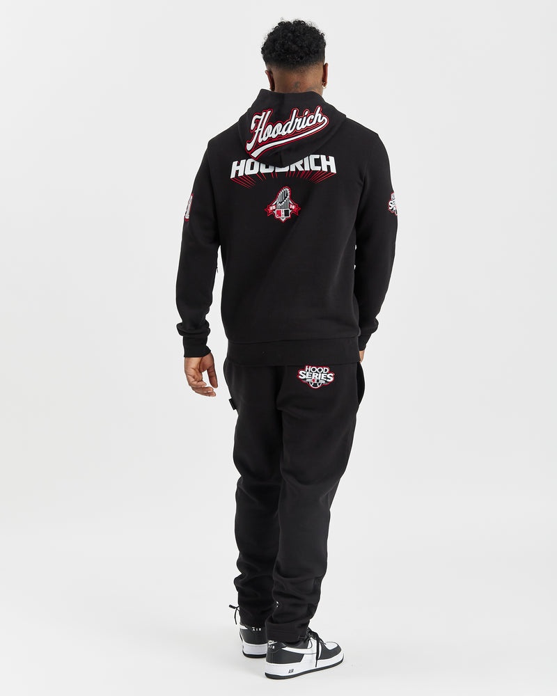 Black / White / Red Men's Hoodrich Stadium Joggers | USA BDHWEL253