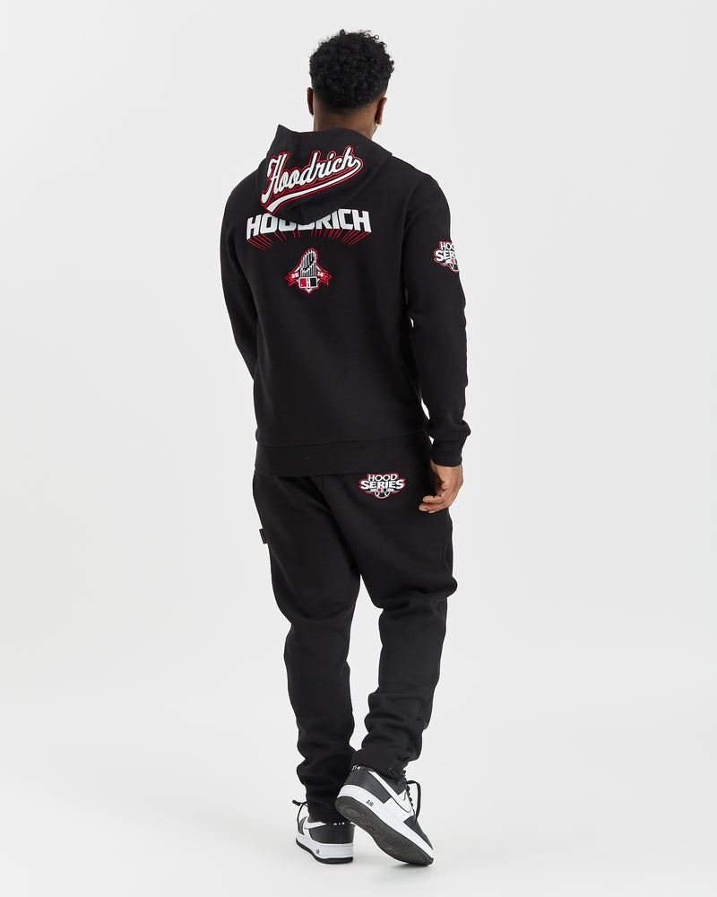 Black / White / Red Men's Hoodrich Stadium Joggers | USA BDHWEL253