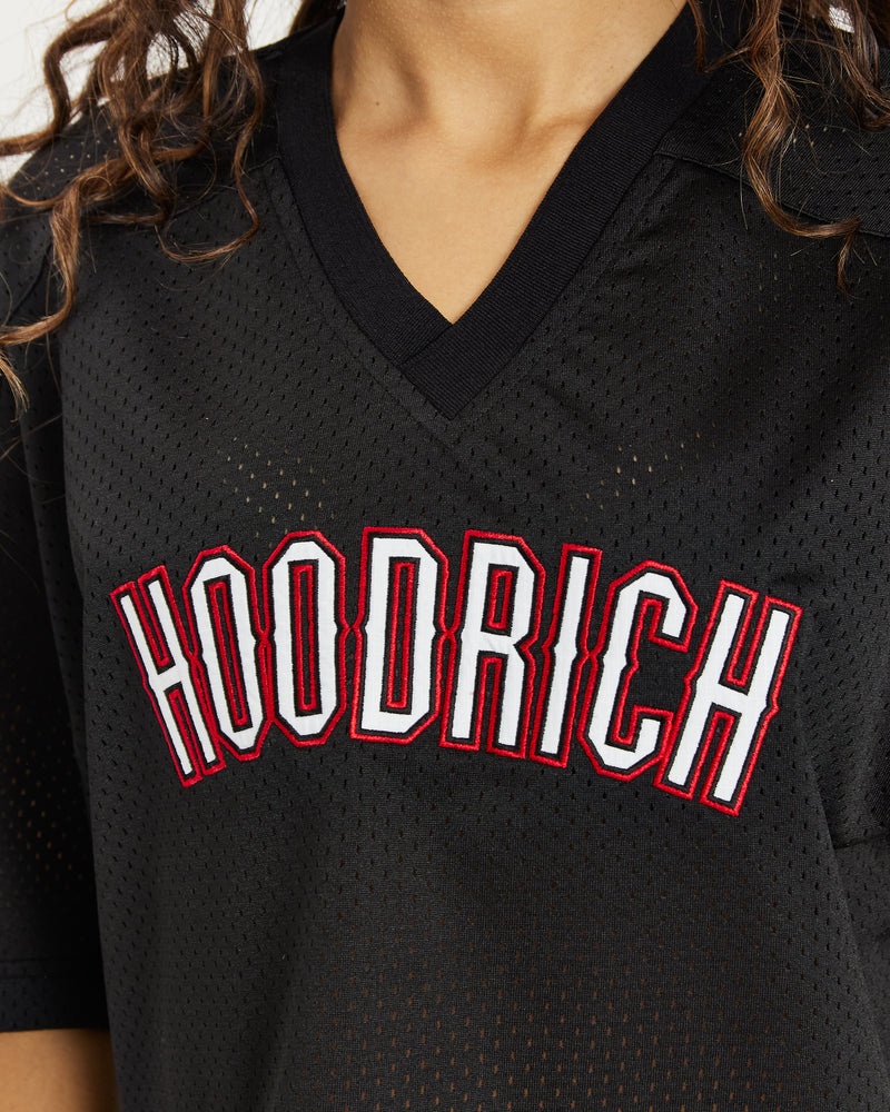 Black / White / Red Women's Hoodrich OG Court Cropped T-Shirt | USA SCGVPM058