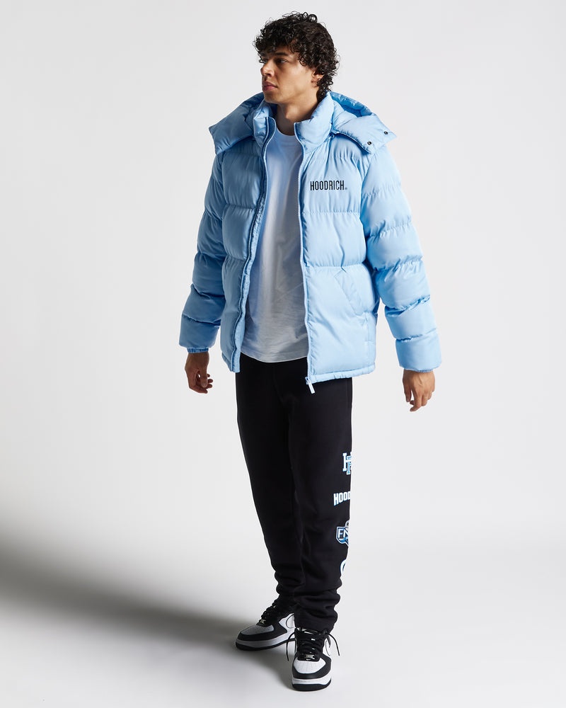 Blue Men's Hoodrich OG Stack Puffer Jacket | USA VSNFJL680