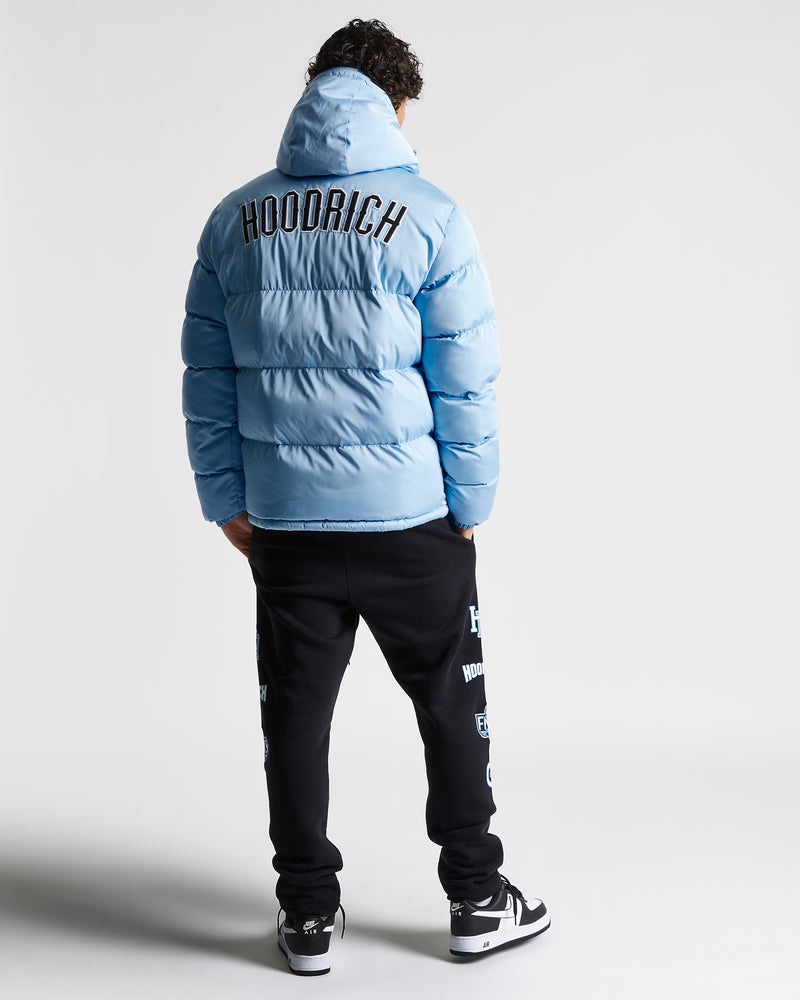 Blue Men's Hoodrich OG Stack Puffer Jacket | USA VSNFJL680