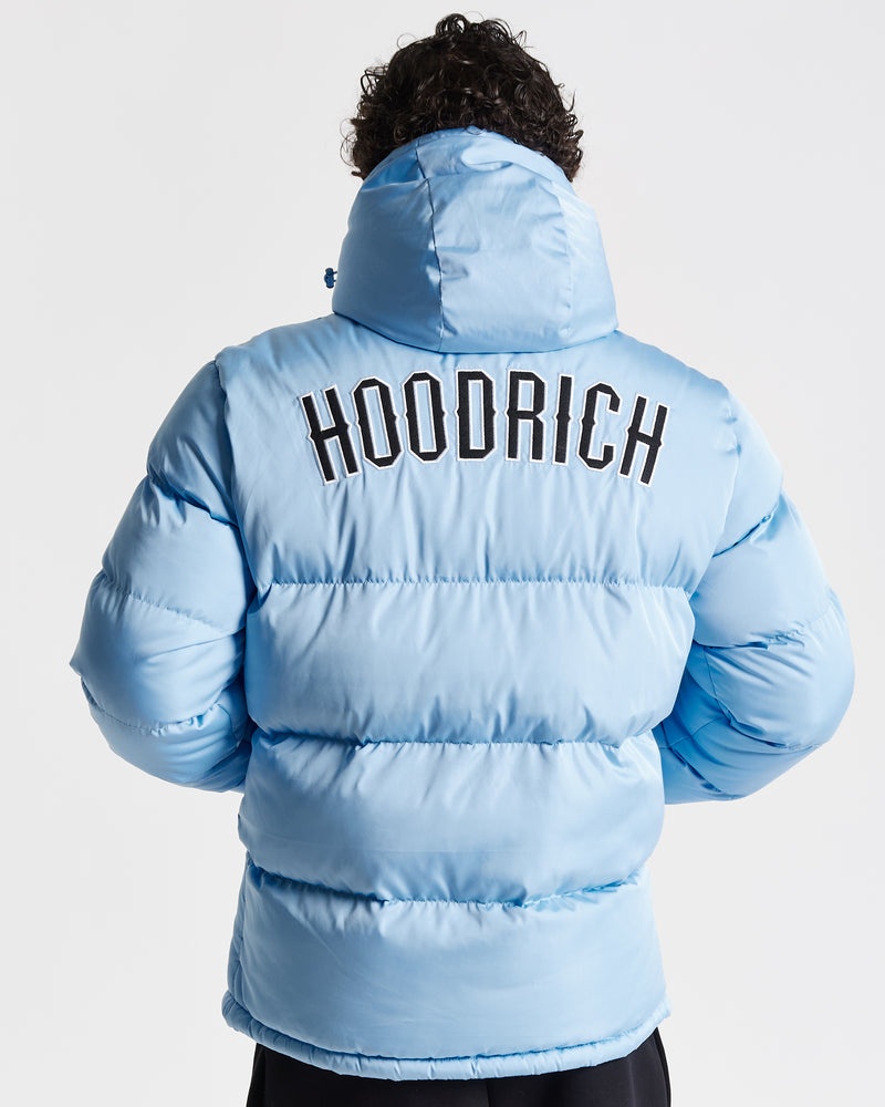 Blue Men\'s Hoodrich OG Stack Puffer Jacket | USA VSNFJL680