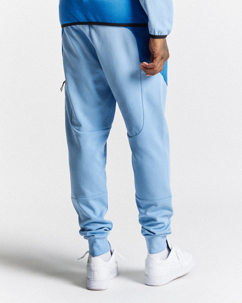 Blue / Blue / White Men's Hoodrich OG Cycle Joggers | USA EXZJUI925