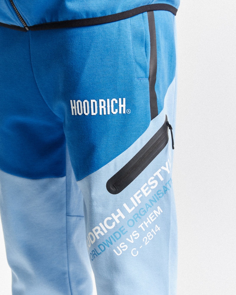 Blue / Blue / White Men's Hoodrich OG Cycle Joggers | USA EXZJUI925