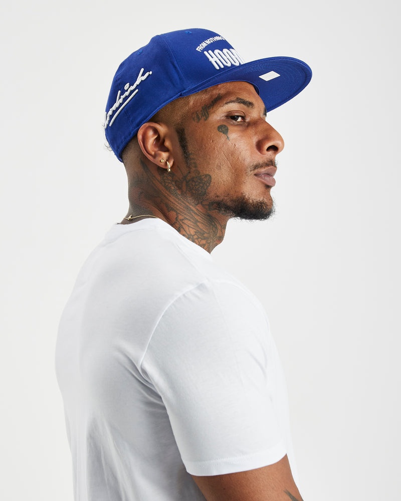 Blue / White Men's Hoodrich OG Perform Snapback Cap | USA NODQPU079